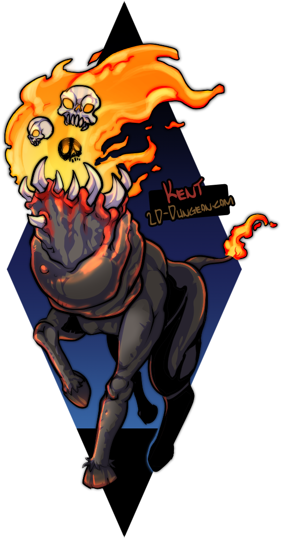 Today I Drew A Headless Mule , It's A Brazilian Folkloric - Cartoon (605x1128)