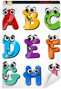 Fototapet Morsomme Bokstaver Alfabet Tegneserie Illustrasjon - Alphabet Book: A Book For All Ages (400x400)
