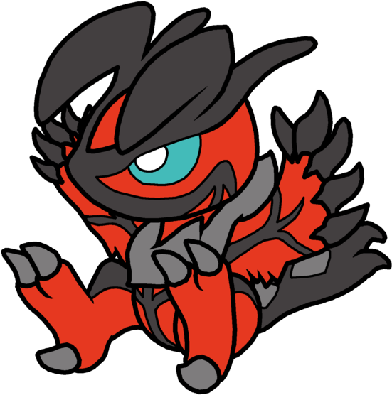 Moros Is A Rather Small Avian Creature, Standing At - Yveltal Gif (600x584)