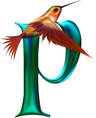 Flores Y Letras Para Decoupage - Alphabet (408x500)