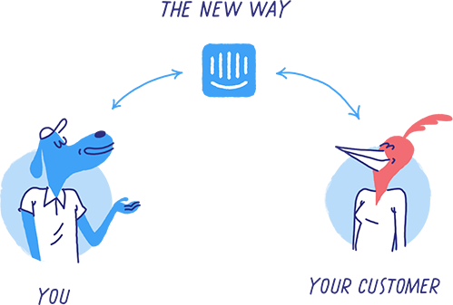 With Intercom It's Simple And Personal For Everyone - Intercom Redesign (499x337)