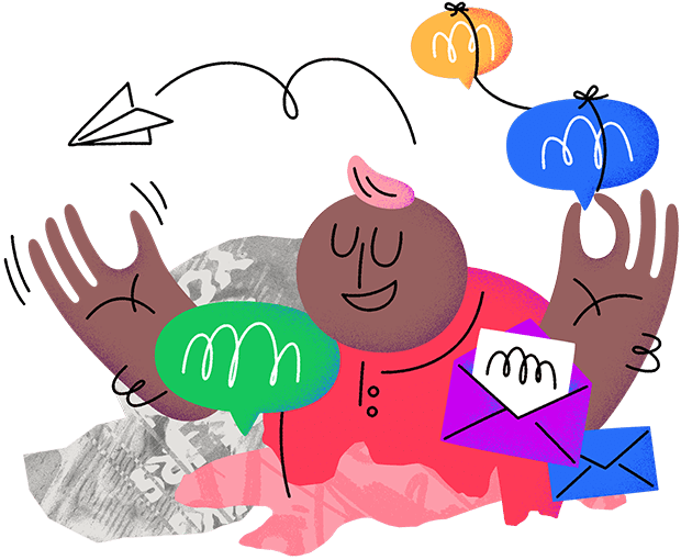 Customer Messaging Platform - Intercom Illustrations (620x510)