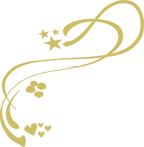 Gold Design Clip Art At Clker - Lines, Vines And Trying Times (588x598)