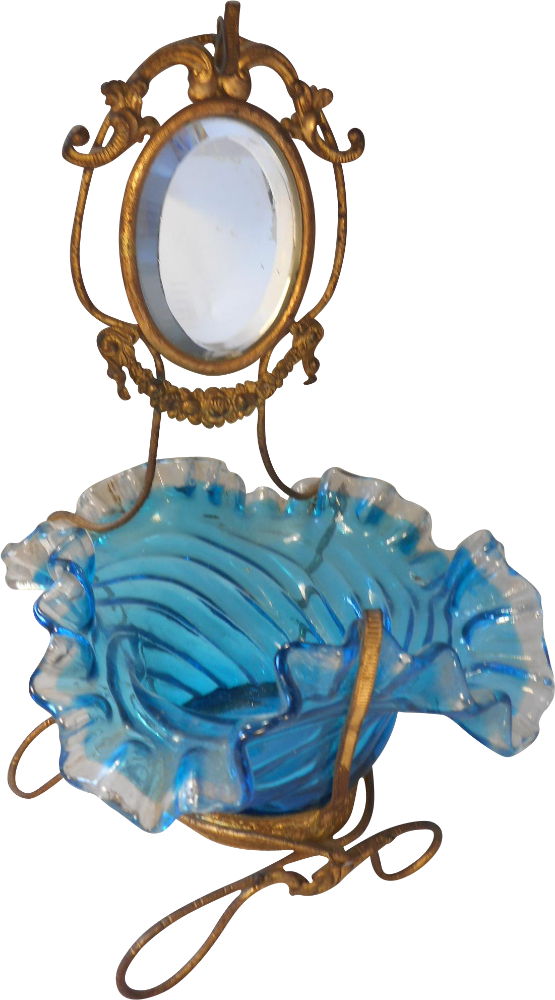 Antique French Gilt Metal Pocket Watch Stand , Jewellery - Illustration (1982x1982)