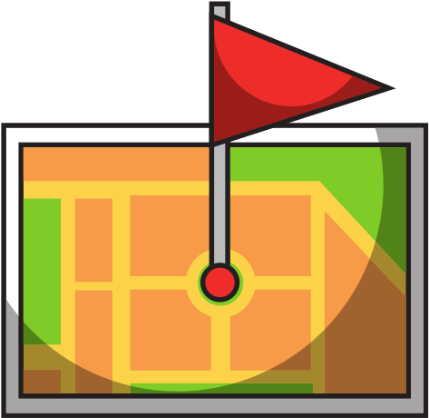 Gps Navigation Map Destination Pin Map Flag - Gps Navigation Device (550x550)