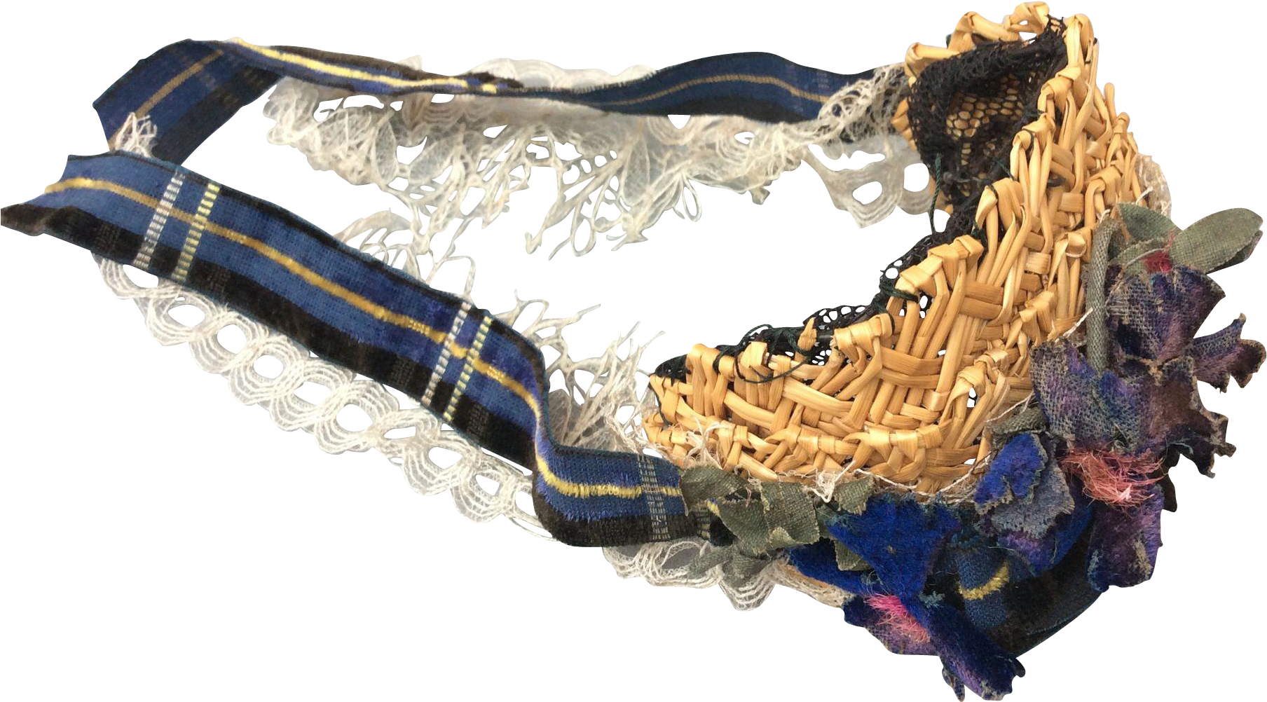 Lovely Antique Straw Bonnet For Huret Or French Fashion - Thread (1807x1807)