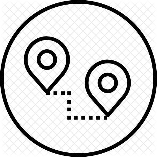 Location, Path, Way, Start, Destination, Map, Pin Icon - Icon (512x512)