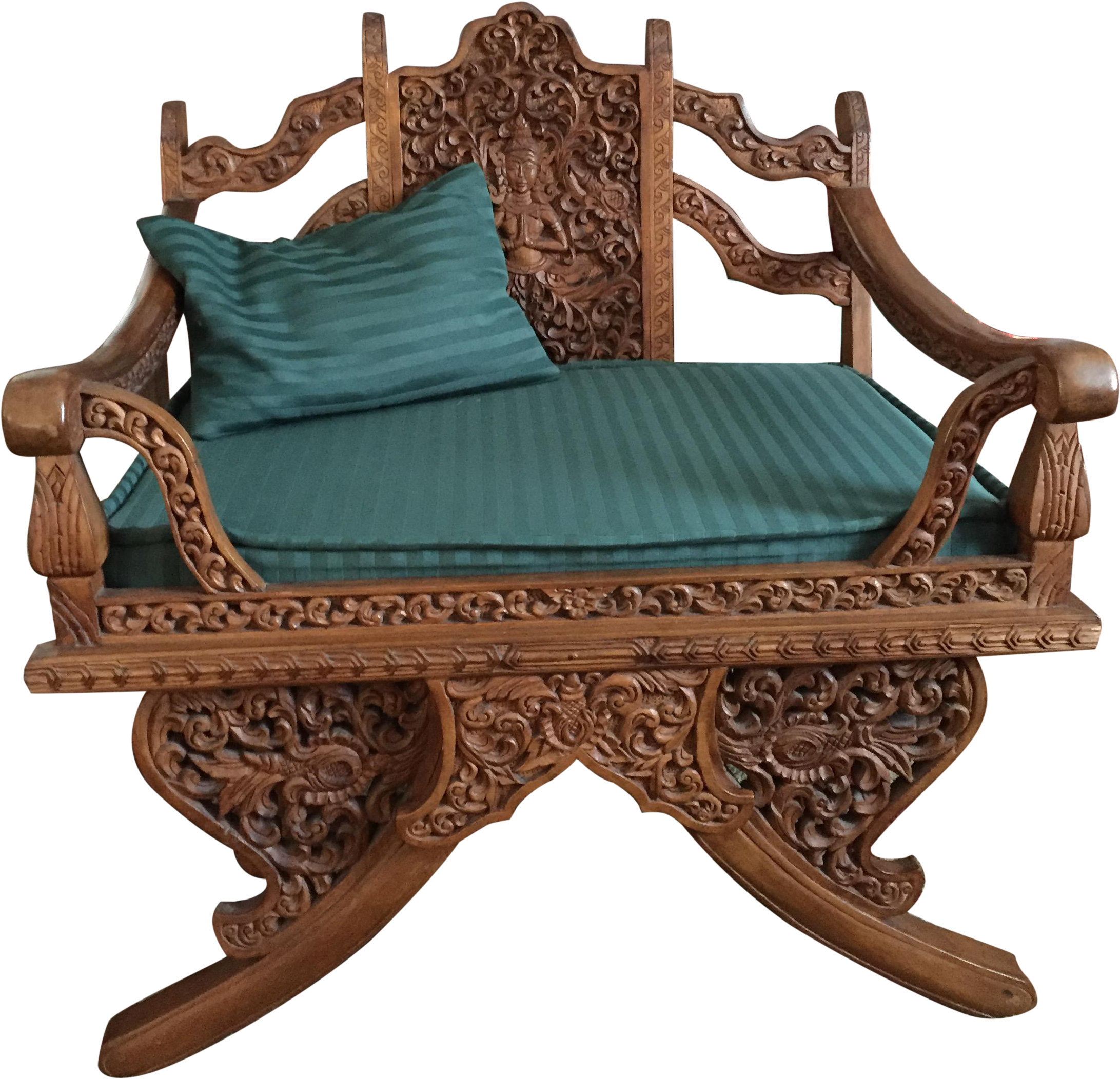 Antique Thai Hand Carved Teak Buddha Howdah Elephant - Thailand Hand Carved Teak Furniture (2424x2337)