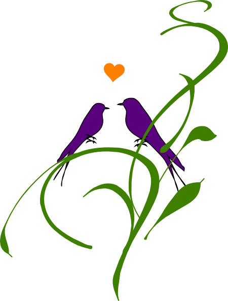 This Free Clip Arts Design Of Birds On A Branch - Clip Art (450x593)