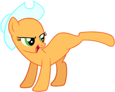 Mlp Base 52 [remake] By Shiibases - Mlp Base Earth Pony Orange (400x317)