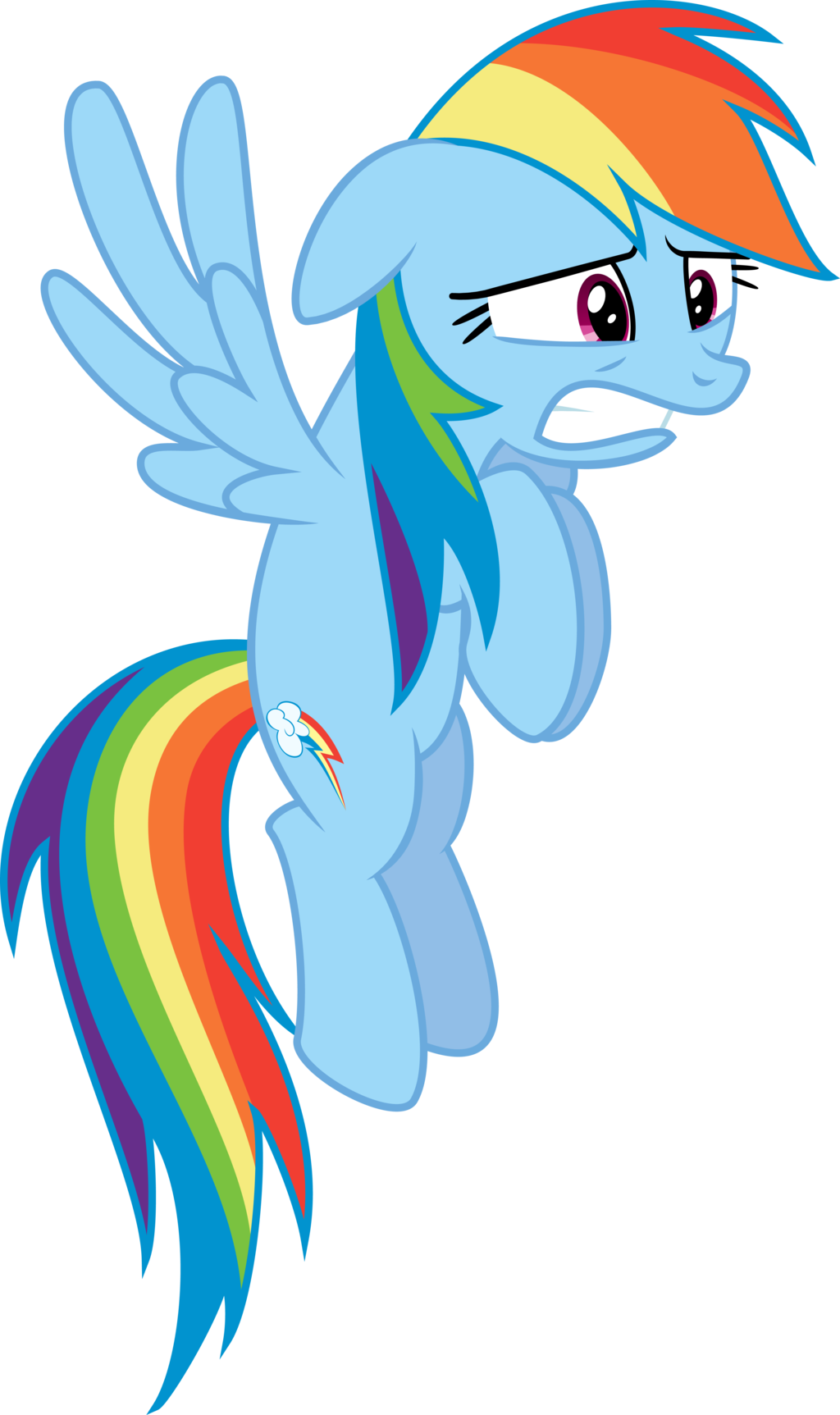 Rainbow Cringe By Kired25 - Cartoon (1024x1725)