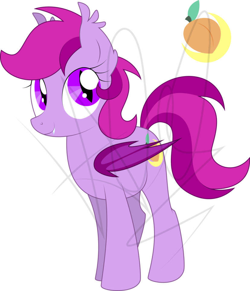 Peachy Night Adoptable - Cartoon (828x964)