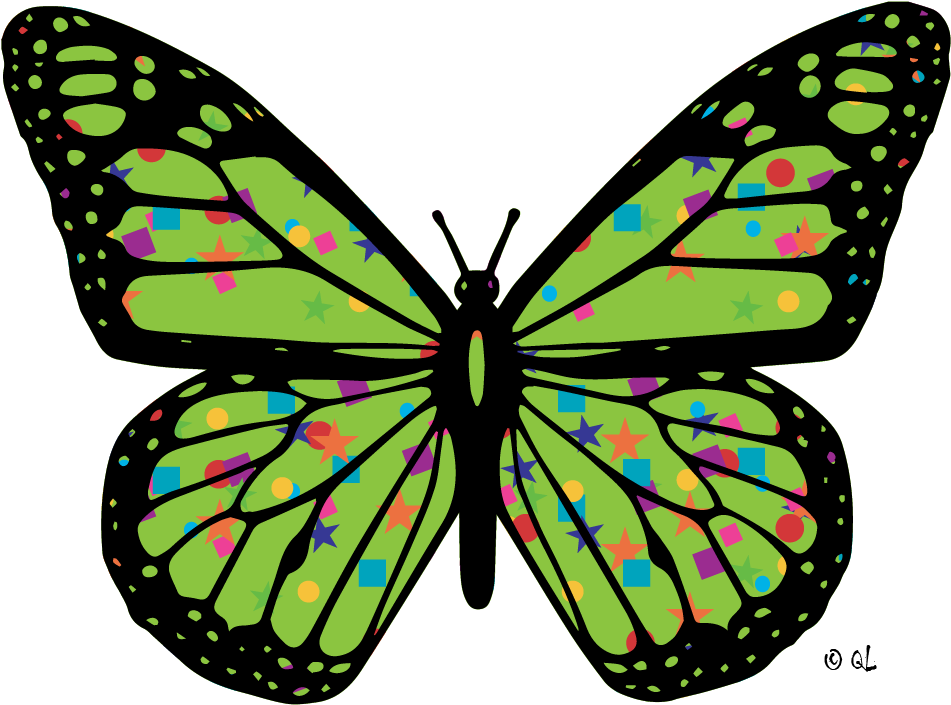 Clipping Mask And Pattern Brush Stroke Effects Are - Monarch Butterfly Clip Art (1080x1080)