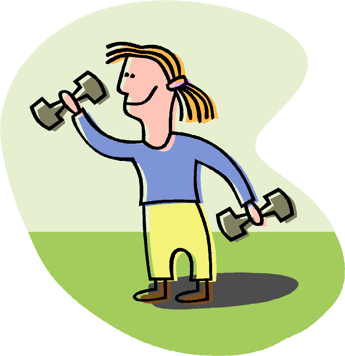 Exercise Weight Loss Clip Art - Work Out Clipart (1202x1238)
