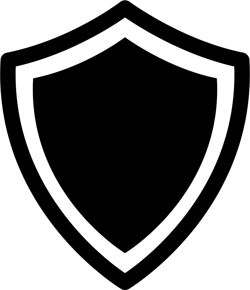 Shield Variant With White And Black Borders Comments - Escudo Blanco Y Negro (844x981)
