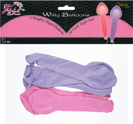 Girls Night Out Willy Balloons - Garment Bag (450x419)