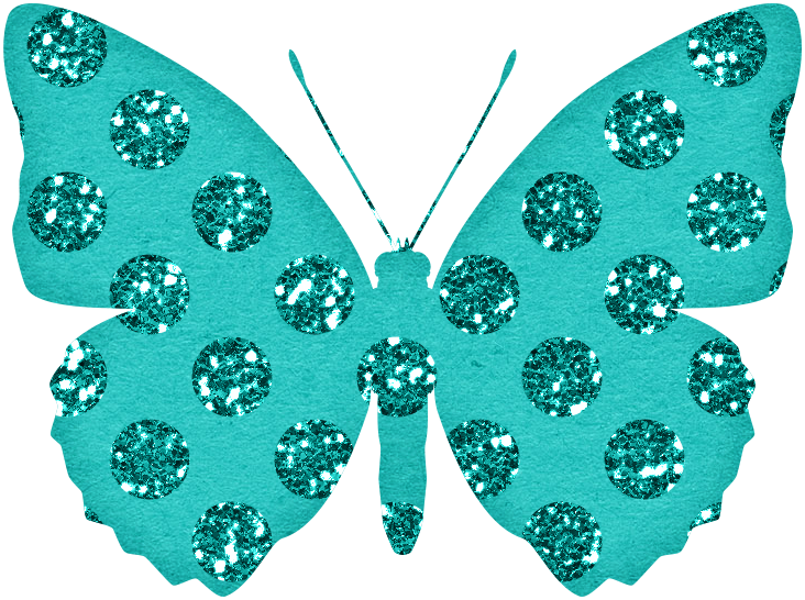 Sea-blue Green Butterfly Png Transparent - Clip Art (732x546)