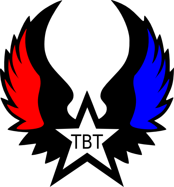 Red Star Blue Wings Clip Art At Clker (558x598)