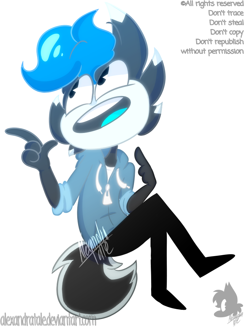 Zendy The Blue Axolotl By Alexandratale Zendy The Blue - Blue Axolotl (804x1075)