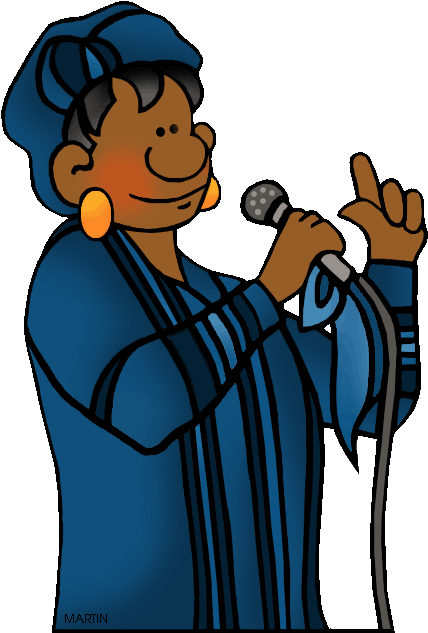 Occupations Clip Art By Phillip Martin, Ella Fitzgerald - Cartoon (469x676)