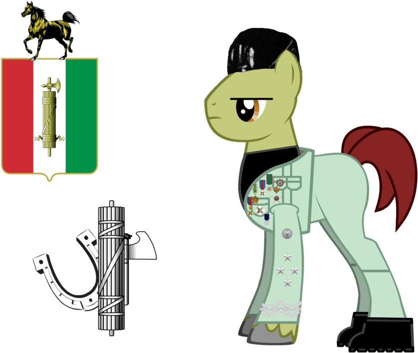 Beneigh Mussolini By Crisostomo-ibarra - My Little Pony Fascist (1024x735)