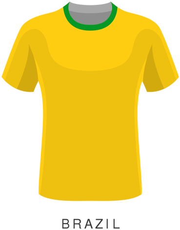 Brazil World Cup Football Shirt Cartoon - Dibujos Animados De Futbol (512x512)