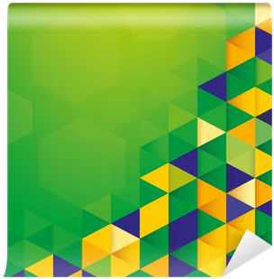 Abstract Background Brazil Flag Concept Wall Mural - Background Brazil (400x400)