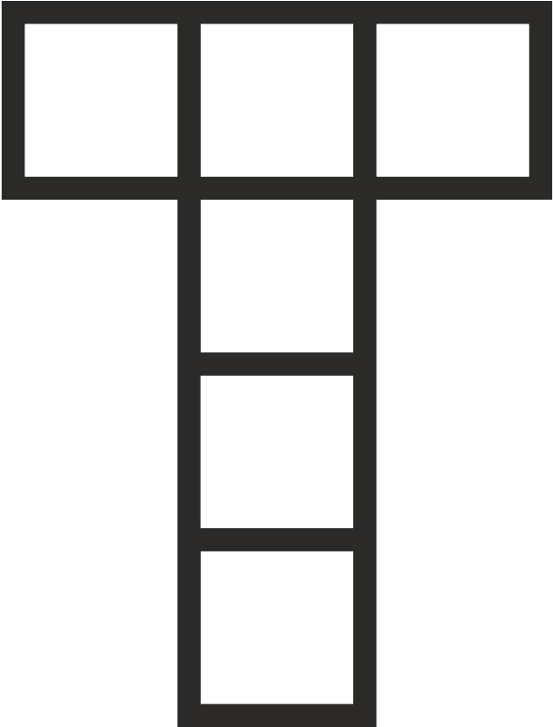 Cube Unfolded As Tau - 8 8 Black And White Cubes Clipart (800x800)