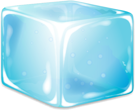 Free Ice Cube Clip Art - Cartoon Frozen Ice Cube (677x558)