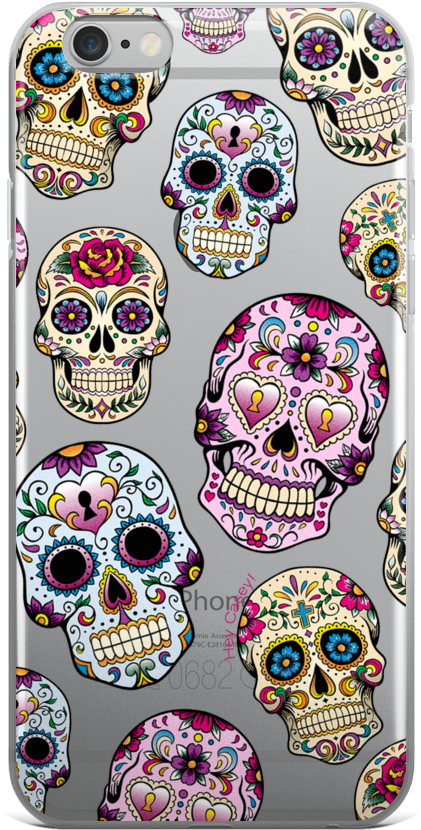Sugar Skulls Phone Case For Samsung J5 Prime - Day Of The Dead Sugar Skull Blue Tote Bag, Natural (1000x1000)