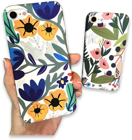 141-fresh Literature And Art Green Leaf Cover Case - 【1 To 10 People】addicted/アディクテッド/フラワーデザインiphone8/7/兼用ハードケース (620x620)