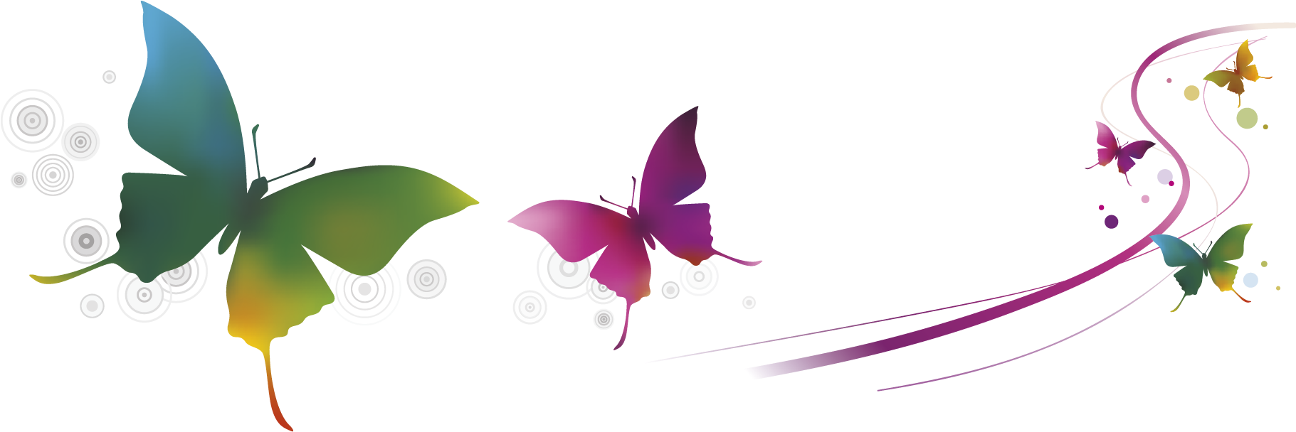 Banner - Flying Butterfly - Kad Ucapan Hari Guru (1820x636)