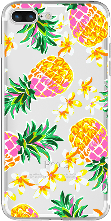 For Iphone 4 4s 5 5s Se 5c 6 6s 7 Plus Watermelon Banana - A5 Flexi Pineapple Notebook, New Arrivals, (1001x1001)