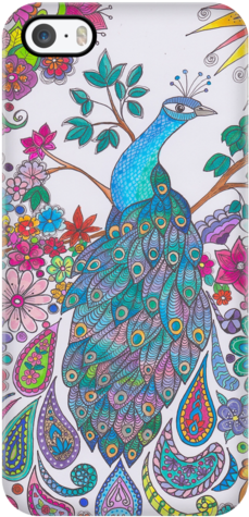 Peacock Phone Cover For Galaxy And Iphones - Mobile Phone (500x500)