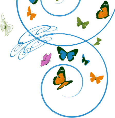 Butterfly Vortex Fabric By Wandering Philosopher On - Butterfly Vortex Fabric By Wandering Philosopher On (470x470)