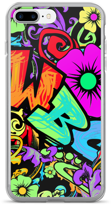 Graffiti Girl Iphone Case - Mobile Phone Case (500x500)