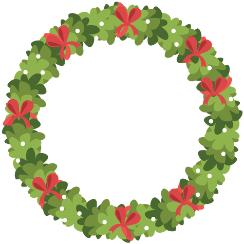 Christmas Wreath Red Bows Icon 5 Png Image - Christmas Day (512x512)