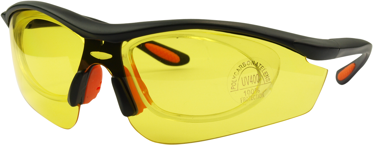 Al401 Black Yellow Men Eyeglsses - Black (1440x600)