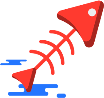 Striper Fishing, Buckley Striper Guide Service, Lake - Xương Cá Hoạt Hình (350x350)