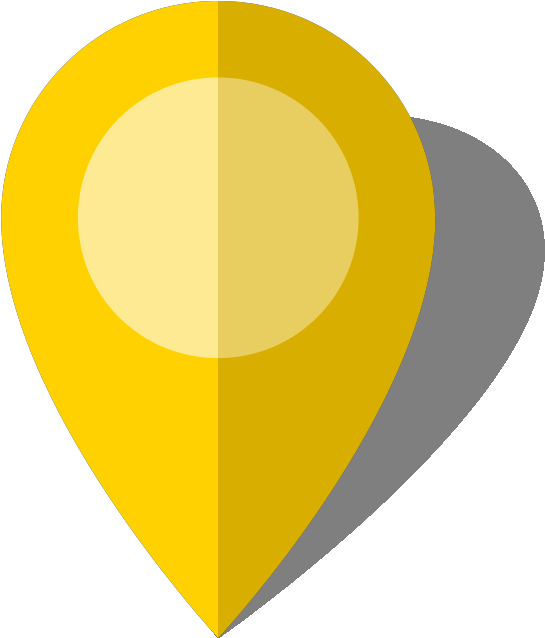 Location Map Pin Yellow10 - Location Icon Yellow (568x640)