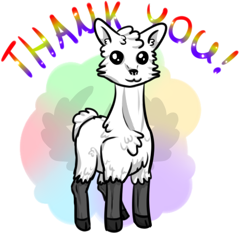 50 Lama *w* By Valorianna - Cartoon (500x500)