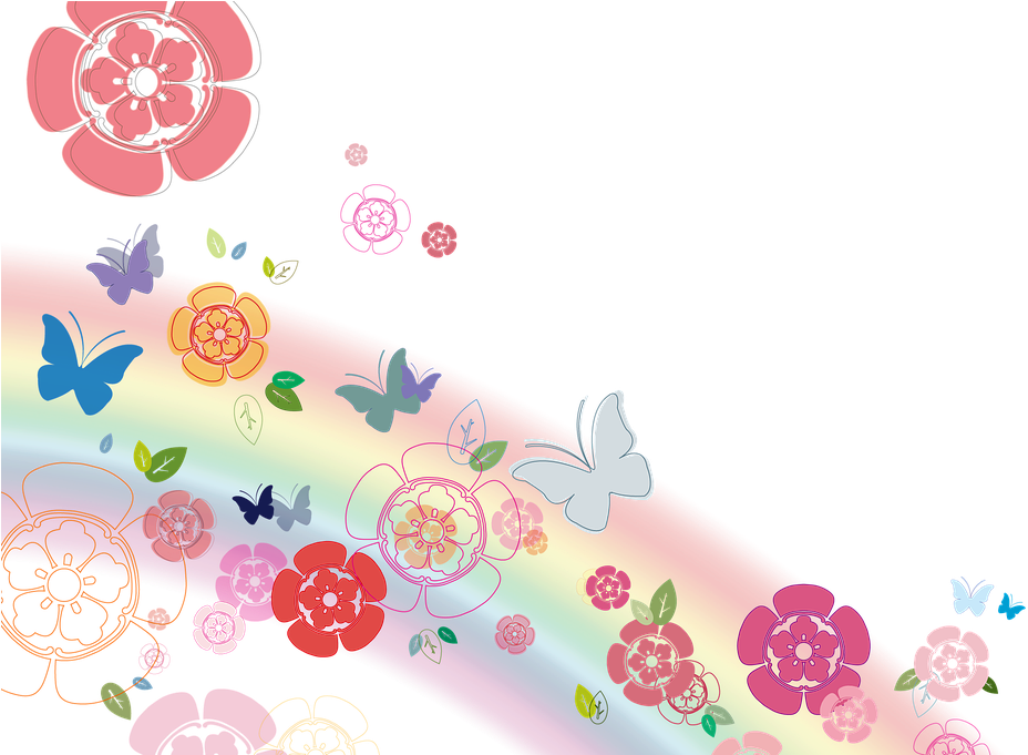Rainbow Butterfly Clipart Png Text - שבועות שמח ברכות (960x680)