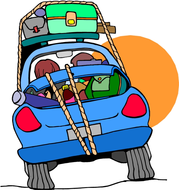 Family Car Ride Clipart - Clip Art (706x750)