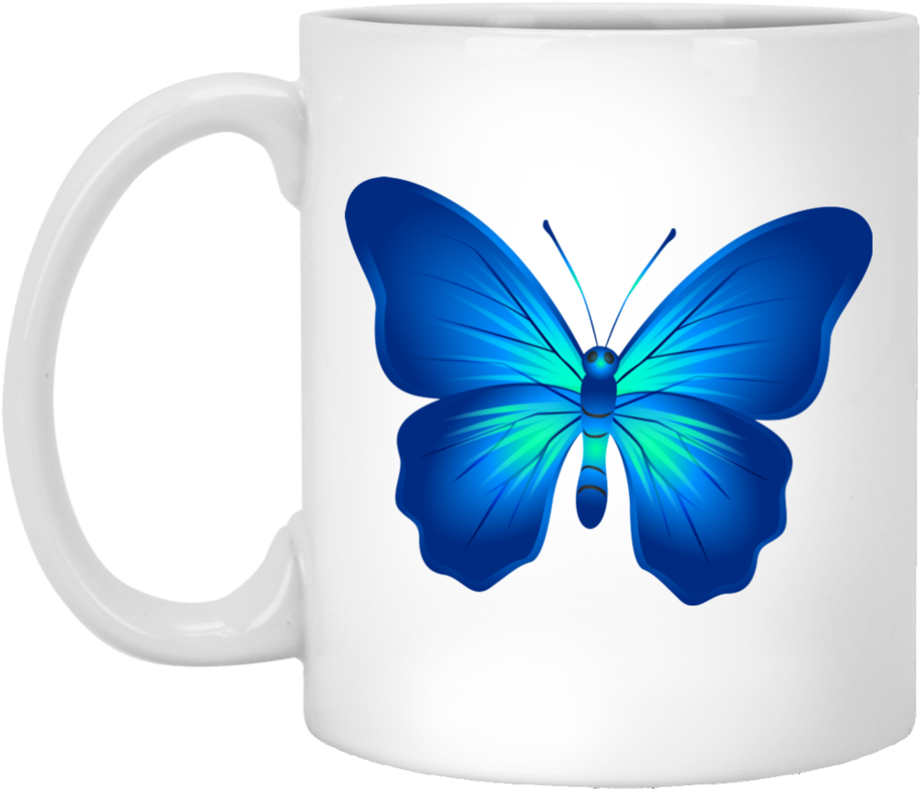 Blue Butterfly Mugs - Deer Hunting (1024x1024)
