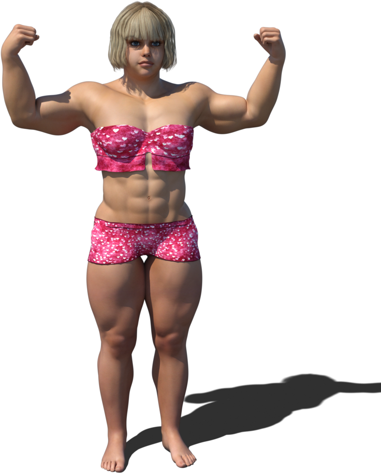 Bodybuilder Girl By Andysanderson - Art (800x1000)