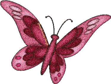 Butterfly Glitter Clipart (409x326)