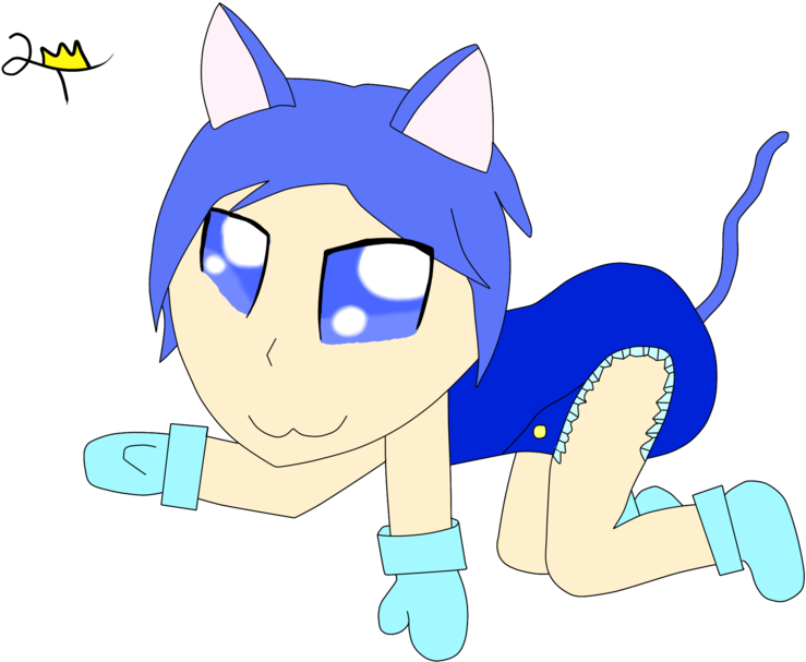 Baby Kaito Nekoloid By Turtwigchampion - Cartoon (900x654)