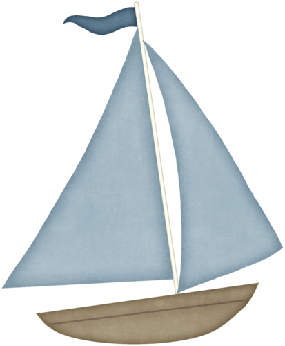 Sailing Clipart Anchor - Cartoon Boat Transparent Background (413x500)
