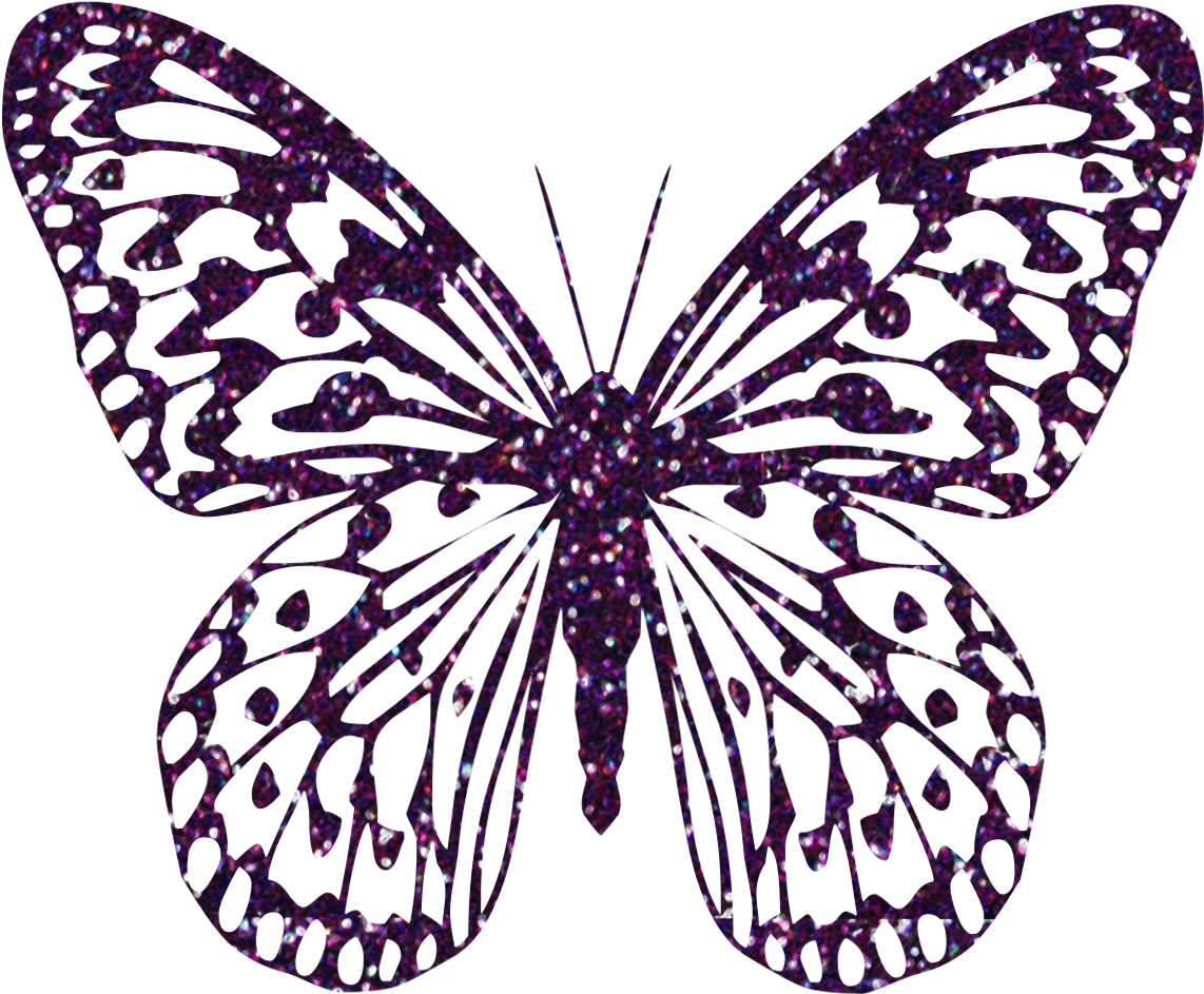 Pink And Purple Butterfly Clipart - Butterfly Png Clipart (1187x1070)