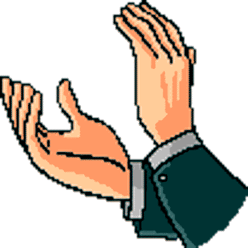 Hand Clapping Started Long Ago - Animated Gif Thank You (500x500)